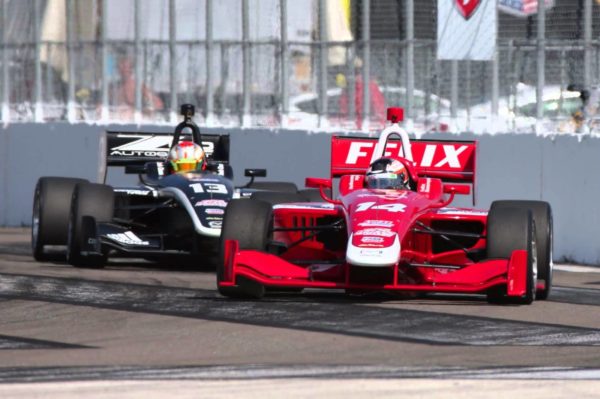 Rosenqvist con la Belardi in IndyLights