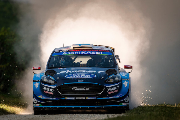 Teemu Suninen (FIN) Jarmo Lehtinen (FIN) of team M-Sport Ford WRT is seen racing on day 4 during the World Rally Championship Germany in Bostalsee, Germany on August 25, 2019 // Jaanus Ree/Red Bull Content Pool // AP-21CAAWKXW2111 // Usage for editorial use only //