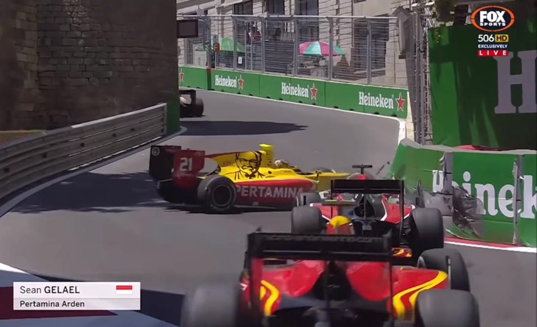 Incidente Gelael, F2 Baku 2017