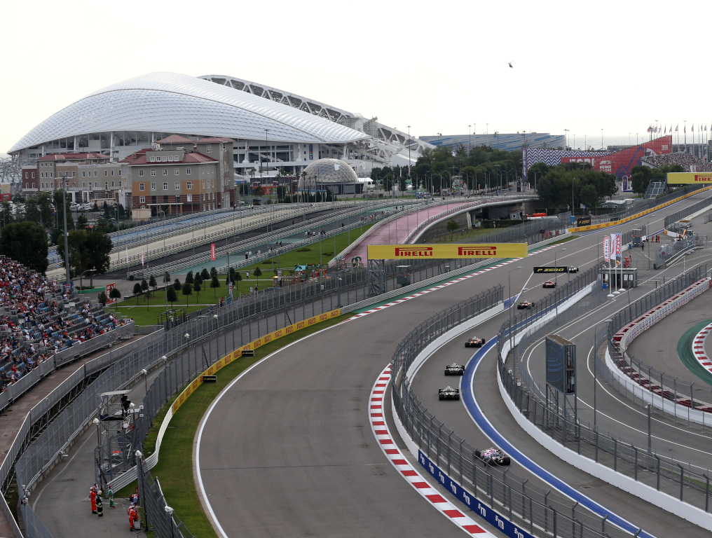 SOCHI, RUSSIA - SEPTEMBER 26, 2020: The qualifying session for the 2020 Formula One Russian Grand Prix at the Sochi Autodrom racing circuit. Dmitry Feoktistov/TASS