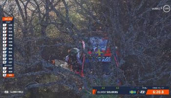 Per Oliver Solberg la PS10 del Rallye di Monte-Carlo 2022 non si è conclusa benissimo
